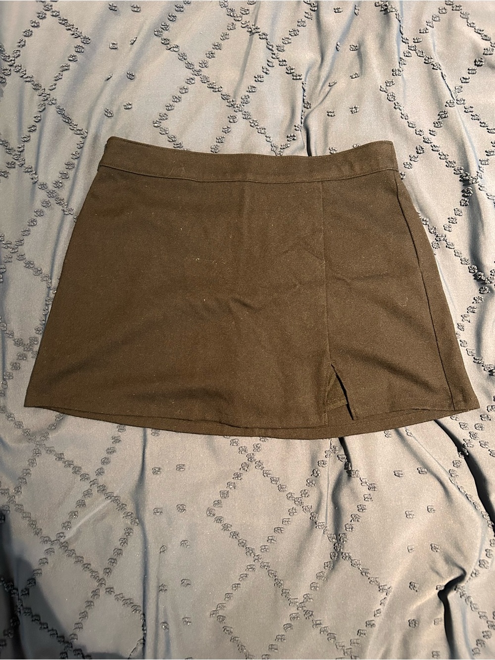 High-Rise Black Mini Skirt with shorts